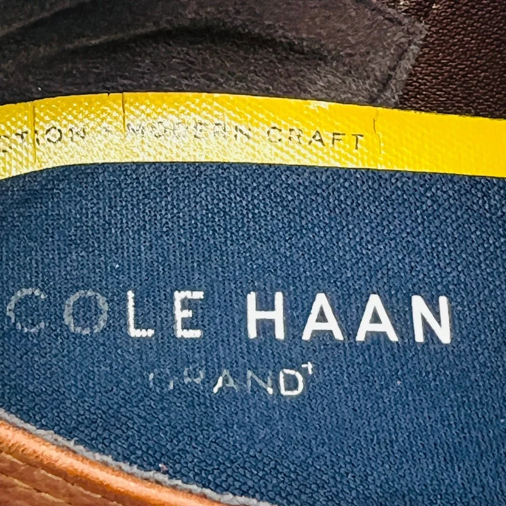 Cole Haan Oxford Mens 11 Brown Leather Lace Up Grand OS Zerogrand Shoes